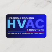 Custom Professional Modern HVAC Services 名刺 (正面)