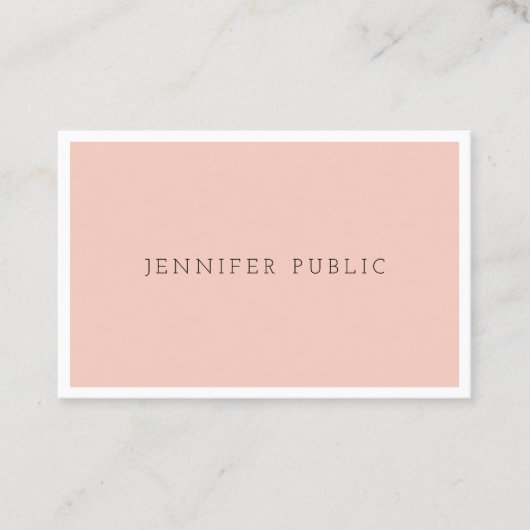 Custom Professional Modern Simple Elegant Template 名刺 (正面)