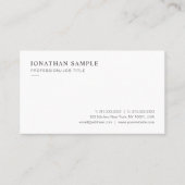 Custom Professional Modern Sleek Minimal Template 名刺 (正面)