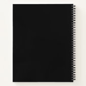 Custom Professional Notebook Modern Black Gold ノートブック (裏面)