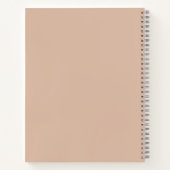 Custom Professional Notebook Modern Pink ノートブック (裏面)