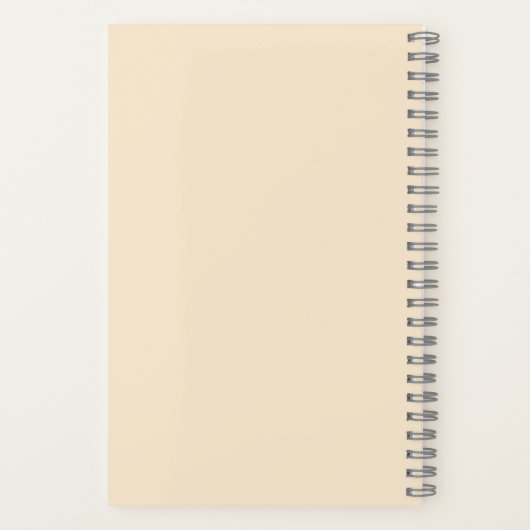 Custom Professional Notebook Modern Tulips ノートブック (裏面)