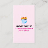 Custom Professional Pink Slogans & Bakery Logo 名刺 (正面)