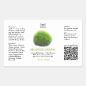 Custom Professional Seaweed Serum Skincare Label 長方形シール (正面)