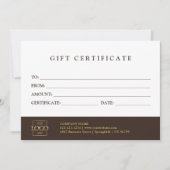 Custom Promotional Gift Certificate Template (正面)