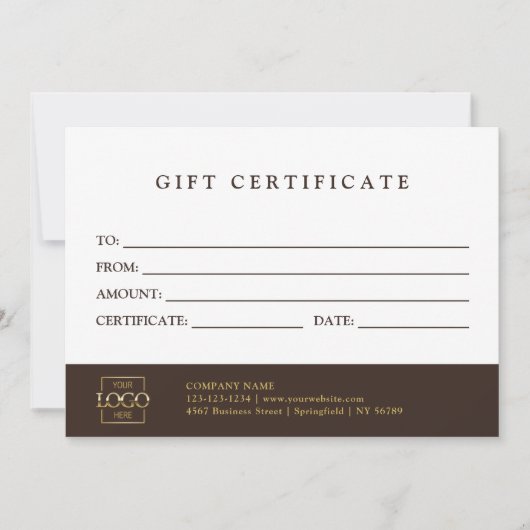 Custom Promotional Gift Certificate Template (正面)