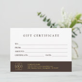 Custom Promotional Gift Certificate Template (スタンド正面)