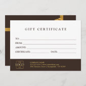 Custom Promotional Gift Certificate Template (正面/裏面)