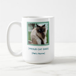 Custom Proud Cat Dad Mug | Pet Photo Gift コーヒーマグカップ