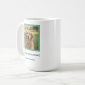 Custom Proud Dog Mom | Pet Photo & Name Keepsake コーヒーマグカップ (正面左)