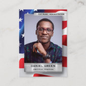 Custom Public Service Trading Card, American Flag コーリングカード (正面)