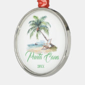 Custom Punta Cana Beach  メタルオーナメント (左)