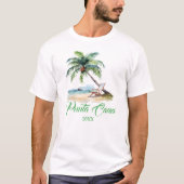 Custom Punta Cana Beach  Tシャツ (正面)