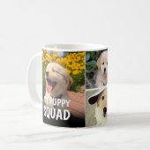 Custom Puppy Squad Photo Collage Design コーヒーマグカップ (正面左)