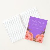 Custom Purple Floral Bullet Journal New Moms ノートブック (内部)