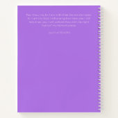Custom Purple Floral Bullet Journal New Moms ノートブック (裏面)
