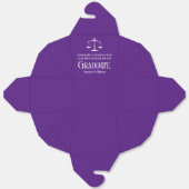 Custom Purple Law School Graduation Party Fortune フェイバーボックス (見開き)