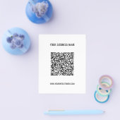 Custom QR Code and Text Promotional Business Flyer チラシ (シングル)