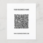 Custom QR Code and Text Promotional Business Flyer チラシ (正面)