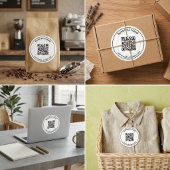 Custom QR Code Business Branding  ラウンドシール