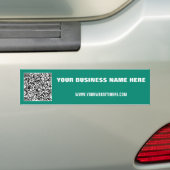 Custom QR Code Business Bumper Sticker Example バンパーステッカー (車上)