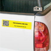Custom QR Code Business Bumper Sticker Template バンパーステッカー (トラック上)