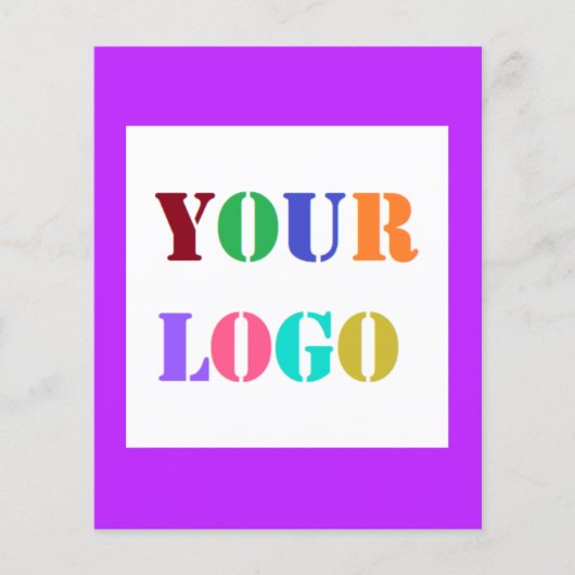 Custom QR Code Business Logo Promotional Flyers チラシ (正面)
