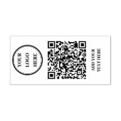 Custom QR Code & Business Logo Rubber Stamp ラバースタンプ (インプリント)