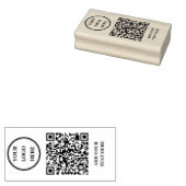 Custom QR Code & Business Logo Rubber Stamp ラバースタンプ (押印)