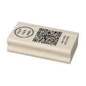 Custom QR Code & Business Logo Rubber Stamp ラバースタンプ (スタンプ)