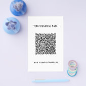 Custom QR Code Info Name Website Promotional Flyer チラシ (シングル)