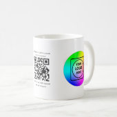Custom QR Code Logo Business Branding Mug コーヒーマグカップ (正面右)
