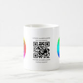 Custom QR Code Logo Business Branding Mug コーヒーマグカップ (中央)