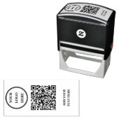 Custom QR Code & Logo Self-Inking Stamp セルフインキングスタンプ (インサイチュ)