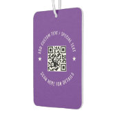 Custom QR Code Scan Info Air Freshener Design カーエアーフレッシュナー (左)