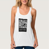 Custom QR Code Scan Me tank top タンクトップ (正面)