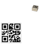 Custom QR Code Scannable Website Address Rubber St ラバースタンプ (押印)