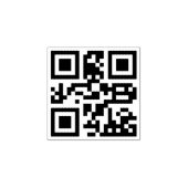 Custom QR Code Scannable Website Address Rubber St ラバースタンプ (インプリント)