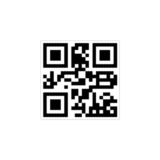 Custom QR Code Scannable Website Address Rubber St ラバースタンプ (インプリント)
