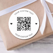 Custom QR Code Small Business Product Packaging ラウンドシール
