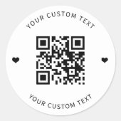 Custom QR Code Small Business Product Packaging ラウンドシール (正面)