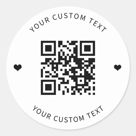 Custom QR Code Small Business Product Packaging ラウンドシール (正面)