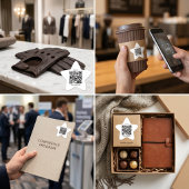 Custom QR Code Star Shaped Sticker  星シール