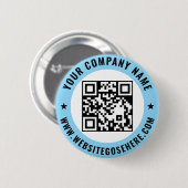 Custom QR Code Text Business Promotional Design 缶バッジ (正面&裏面)