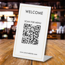 Custom QR Code Text Modern Business