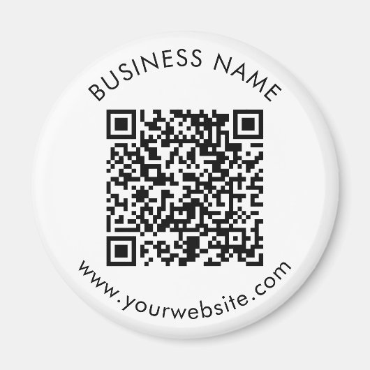 Custom QR Code Text Template マグネット (正面)