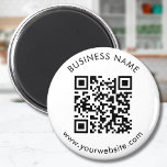 Custom QR Code Text Template マグネット<br><div class="desc">Upload a QR code, add text, and easily create your personalized magnet. Click EDIT DESIGN to add the background color or to change the text color. You can TRANSFER this DESIGN on other Zazzle products and adjust it to fit most of the Zazzle items. Standard Studio designs are made in...</div>