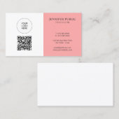 Custom QR Code Upload Logo Here Create Your Own 名刺 (正面/裏面)