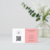 Custom QR Code Upload Logo Here Create Your Own 名刺 (スタンド正面)