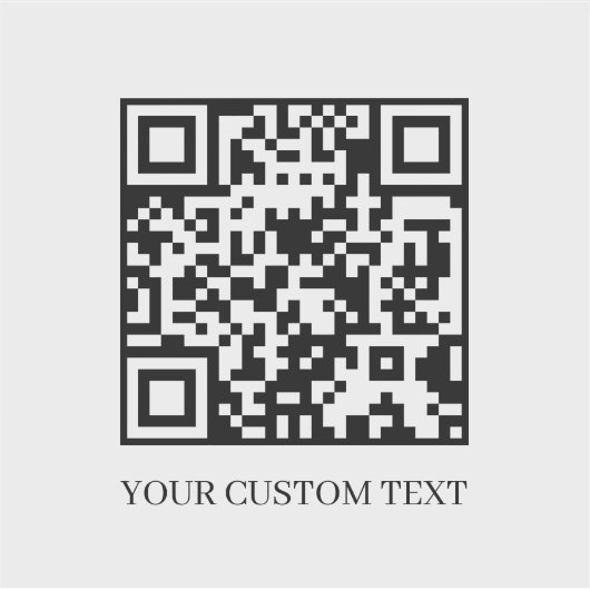 Custom QR Code | Upload Your Own Text Design シール (正面)